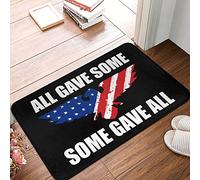 FZFN Alfombra esquinera All Gave Some Some Gave All Military | Decoración de primavera al aire libre antideslizante alfombra lavable para baño, ideal para la habitación de los niños en capas (50 x 80