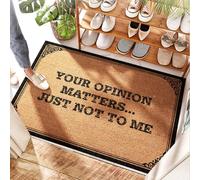 FZFN Alfombra para debajo de la entrada, Your Opinion Matters.just Not To Me | Puerta del 4 de julio - Alfombra de yute y ducha al aire libre para puerta delantera, tamaño grande (50 x 80 cm)