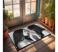 FZFN Alfombrilla de ducha antideslizante para dormitorio de adolescentes, dos mujeres susurrando secretos entre sí para mayor comodidad (40 x 60 cm)