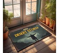 FZFN Alfombrilla de ducha protectora para mascotas Desert Storm: The Epic Journey of Temm Toulton's Rizzi Withion | Home Sweet Home Bath Alfombrilla de microfibra de espuma viscoelástica (50 x 80 cm)