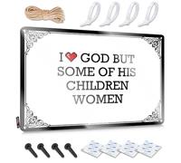 FZFN Arte decorativo para pared con texto en inglés "I Love God But Some Of His Children Women - Decoración para bar, habitación, accesorio impresionante para colgar en el patio trasero y sala de