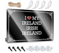FZFN Arte decorativo para pared para decoración del hogar, colección de arte rústico de Irlanda Irlanda, fácil de colgar para cocina (20 x 30 cm)