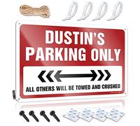 FZFN Cool Wall Art Funny Stuff Ready To Hang - Dustin's Parking Only Sweet For House (20 x 30 cm)