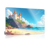FZFN Cool Wall Art Western Vintage Wall Art - Letrero de hojalata para bar en casa, 8 x 12 pulgadas, castillo de fantasía junto al mar, perfecto para decoración de cueva de hombre (30 x 40 cm)