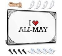 FZFN Decoración artística para pared de cueva de hombre, con texto en inglés "I Love Ali-may Vintage For Garage Bar Home" (20 x 30 cm)