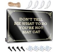 FZFN Divertidos letreros vintage para decoración de otoño para interiores, colección resistente a la decoloración, Don't Tell Me What To Do You're Not May Cat para el hogar, cocina, decoración vintage