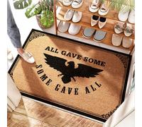 FZFN Dooroutdoor - Tapete de entrada con arco | All Gave Some Some Gave All Military - Impermeable al aire libre y a rayas/puerta delantera de bienvenida - Tapete grande para puerta delantera, entrada