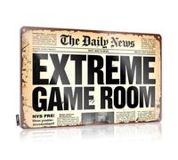 FZFN Extreme Game Room: The Daily News - Arte de pared para dormitorio, accesorios decorativos para colgar en la sala de estar (20 x 30 cm)