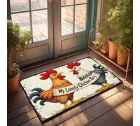 FZFN Felpudo con texto en inglés «Welcome Mat Classroom My Lovely Chicken Boy: A Heartwarming Tale Of Friend» (40 x 60 cm)