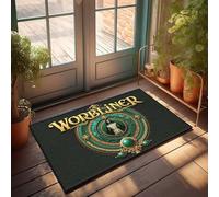 FZFN Felpudo de invierno para exteriores, diseño de El guardián enigmático de los secretos antiguos, para decoración del hogar, bar, cocina, 65 x 90 cm