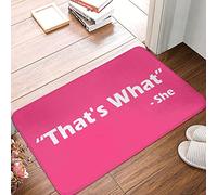FZFN Felpudo grande para puerta delantera al aire libre con texto en inglés "That'S What She Said (65 x 90 cm)