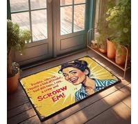FZFN Felpudos para entrada interior, hogar, mujer segura, abraza, actitud positiva, felpudo de bienvenida a casa, material genial para niños (40 x 60 cm)