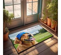 FZFN Felpudos para exteriores, el tiempo dedicado al golf nunca se desperdicia, antideslizante, absorbente, ideal para zonas de billar de alto tráfico (40 x 60 cm)
