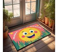FZFN Felpudos para exteriores, trabajo, oficina, decoración antideslizante, duradera, paz, amor y sol. Baño pequeño antimoho para entrada de matemáticas en casa (65 x 90 cm)