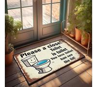 FZFN Home Sweet Home - Alfombra para cerrar la tapa del inodoro: un recordatorio amistoso para zapatos aquí, alfombras para dormitorio estético (50 x 80 cm)