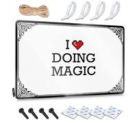 FZFN I Love Doing Magic - Arte de pared para patio trasero, accesorio industrial decorativo para pared (20 x 30 cm)