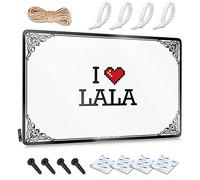 FZFN I Love Lala Tiki - Barra para colgar en el sótano | Adorable decoración de pared de metal vintage (20 x 30 cm)