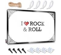 FZFN I Love Rock & Roll Collection Modern - Decoración para exteriores (20 x 30 cm)