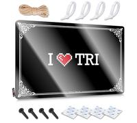 FZFN I Love Tri Gifts - Decoración de pared de metal vintage para colgar en la sala de juegos (30 x 40 cm)