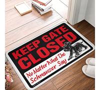 FZFN Las esquinas de los caminos de suelo mantienen la puerta cerrada sin importar lo que diga el Schnauzer. Alfombra antideslizante y lavable, ideal para matemáticas, habitación de niños, zona de
