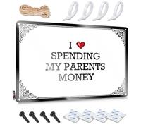 FZFN Letreros de pared divertidos con texto en inglés "I Love Spending My Parents Money Girly Nize" (30 x 40 cm)