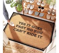 FZFN Mud Mat Spring Dooroutdoor | Tabla de surf, Yes It Goes Fast No You Can't Ride It - Amortiguado/suave - Tapete para puerta de casa dulce hogar, océano y puerta exterior (40 x 60 cm)