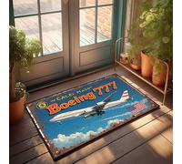 FZFN Pasillo de pasillo Boeing 777: The American Dream In Flight | Alfombra de baño ultra fatiga, ideal para decoración del hogar de microfibra (40 x 60 cm)