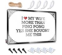 FZFN Póster vintage con texto en inglés "I Love My Wife More Than Ping Pong Yes She Bought Me This" para habitación, arte decorativo de pared de calidad (20 x 30 cm)