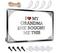 FZFN Pósteres de estilo vintage moderno | I Love My Grandma She Bought Me This Trendy Soft Bath Home Decor (20 x 30 cm)