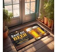 FZFN Tapete de bienvenida para casa de campo, disfruta de tu cerveza: un felpudo de aventura perfecto para combinar con accesorios de alberca, hogar, bar (50 x 80 cm)
