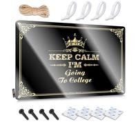 FZFN Van, accesorio divertido para decoración de pared, letrero de metal rústico hecho a mano para cueva de hombre, regalo de vacaciones personalizado con texto en inglés "Keep Calm I'm Going To