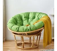 FZKun Cojín colgante para silla, acogedor estilo nido, redondo, grueso, almohada de apoyo suave para hamaca, sillas de huevo de radar, uso en interiores y exteriores, balcón, jardín (B, 100 x 100 cm)