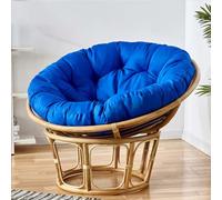 FZKun Cojín colgante para silla, acogedor estilo nido, redondo, grueso, almohada de apoyo suave para hamaca Papasan, sillas de huevo de radar, uso en interiores y exteriores, balcón, jardín (C, 130 x