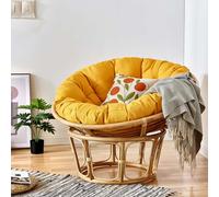 FZKun Cojín colgante para silla, acogedor estilo nido, redondo, grueso, almohada de apoyo suave para hamaca, sillas de huevo de radar, uso en interiores y exteriores, balcón, jardín (90 x 90 cm)