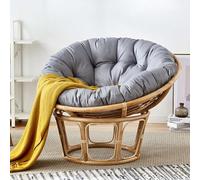 FZKun Cojín colgante para silla, acogedor estilo nido, redondo, grueso, almohada de apoyo suave para hamaca Papasan, sillas de huevo de radar, uso en interiores y exteriores, balcón, jardín (G, 80 x