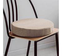 FZKun Cojín de asiento de espuma viscoelástica para sillón, cojín elevador antideslizante, cómodo cojín de asiento para interior y exterior, coche, oficina, sofá (círculo de curry claro, 40 x 40 cm de