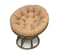 FZKun Cojín para silla Papasan - Cojín redondo acolchado grueso para silla, columpio de nido de huevo suave, cojín de asiento acogedor, hamaca relajante para interiores y exteriores (caqui, 40 cm)