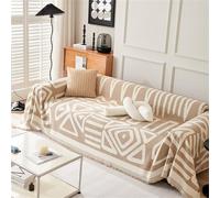 FZKun Manta para sofá, grande, 1/2/3/4 plazas, suave manta reversible, sofá, versátil, manta estilo bohemio, manta decorativa para silla, sofás, sofá cama, cama (Jengibre, 180 x 130 cm)