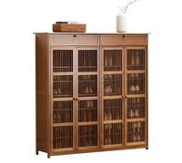 FZL02068LM Independiente Gabinete de Zapatos for Puerta de casa, Zapatero Simple, Cubo Multicapa, Estante de Almacenamiento, gabinete de Almacenamiento de Entrada de Madera Organizador