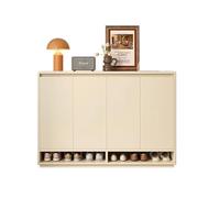 FZL02068LM Independiente Zapatero con Puertas, Zapatero de 5 Niveles, Organizador Independiente for Pasillo y Entrada, Color Beige Organizador