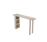 FZL02068LM Interior Mesa de Bar Blanca con Espacio de Almacenamiento, Isla for Sala de Estar, Mesa de Comedor de Cocina Sencilla Fácil de Montar(100 * 40 * 100cm)