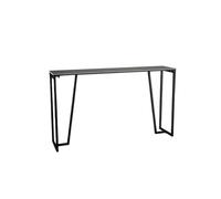 FZL02068LM Interior Mesa de Bar de mármol de Lujo, Ligera, Estrecha y Larga, for Cocina y Comedor con Estructura de Metal Resistente. Fácil de Montar(160 * 40 * 105cm)