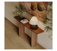 FZL02068LM Mesa consola larga de madera maciza, mesa de entrada para pasillo, estrecha detrás de la mesa del sofá, mesas consola para entrada, sala de estar, almacenamiento en el vestíbulo (grande)