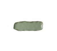 FZL02068LM Platos de Cena Plato Rectangular de cerámica for cocinar en casa, Plato de Sashimi, Plato Irregular, Plato de Sushi, Plato de Cena de pastelería Dim Sum, vajilla Platos(Green,30cm)