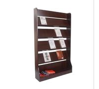 FZL02068LM Soporte para revistas Revistero de pie, expositor información madera, almacenamiento publicitario, revistero suelo for periódicos Decorativo(Medio)