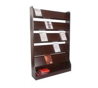 FZL02068LM Soporte para revistas Revistero de pie, expositor información madera, almacenamiento publicitario, revistero suelo for periódicos Decorativo(Grande)