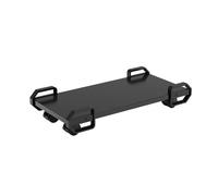 FZL02068LM Soporte Torre Ordenador Soporte de PC for Piso, Soporte Torre con 4 Ruedas giratorias, estantes Almacenamiento, CPU móvil for, Alfombra, Caja for Juegos Soporte PC Bajo Mesa(Negro)