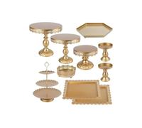 FZL02068LM Soportes para pasteles 10 Cake Racks, Metal Paper Cup Display Rack, Dessert Tray, , Fruit Candy Decoración del té de la tarde