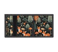 FZMVSQH Animals And Woodland - Cartera minimalista de triple pliegue para hombre, con bloqueo RFID, 8 tarjeteros, 1 bolsillo para billetes y ventana de identificación, carteras delgadas de velcro