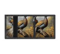 FZMVSQH Pheasants Animals - Cartera minimalista de tres pliegues para hombre, con bloqueo RFID, 8 tarjeteros, 1 bolsillo para billetes y ventana de identificación, carteras delgadas de velcro triple